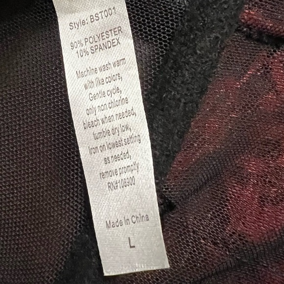 Just Sexy Lingerie bustier black red lace boning large EUC - Picture 6 of 7